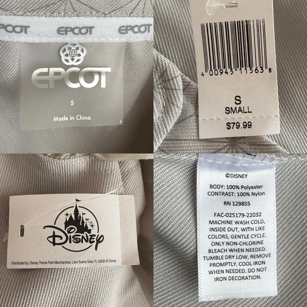 Epcot NWT sheer Spaceship Earth jacket size S - Picture 16 of 16